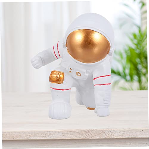 1Pc Astronaut Ornaments Desktop Table Top Decor Miniture Decoration Spaceman Model Outer Space Man Sculpture Work Desk Decor Spaceman Ornament Desktop Ornament Resin Ornament #TOP2