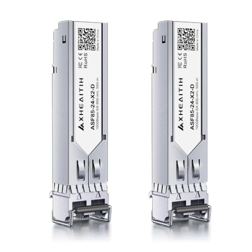 Image of 2 Pack 1.25G LC 550M 850nm MMF SFP Transceiver 1000Base-SX Optical Module