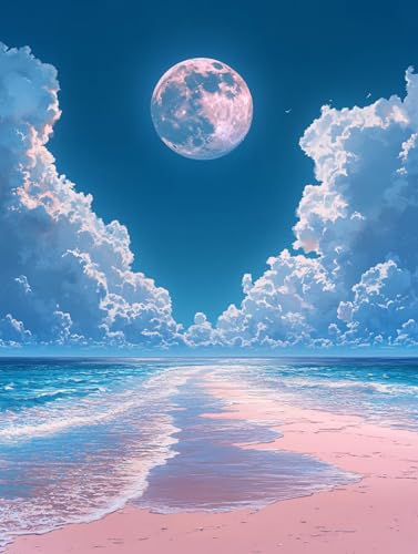 i G LbghG h DIYG fW^G r[` p^[fUC, yCgoCio[ SҌ ȒP paint by numbers uVƃANG̋, z[ ItBX 90X120cm, Model 60