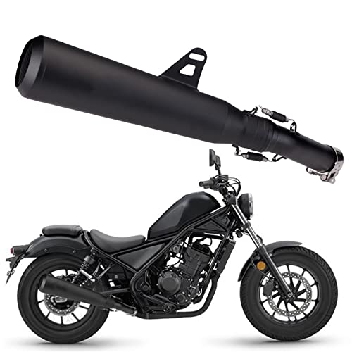 Échappement moto pour Rebel 500 : mi-tuyau de pitbike et silencieux modifié en acier inoxydable