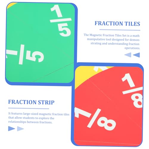 Kit éducatif de fractions magnétiques pour surmonter les difficultés en mathématiques