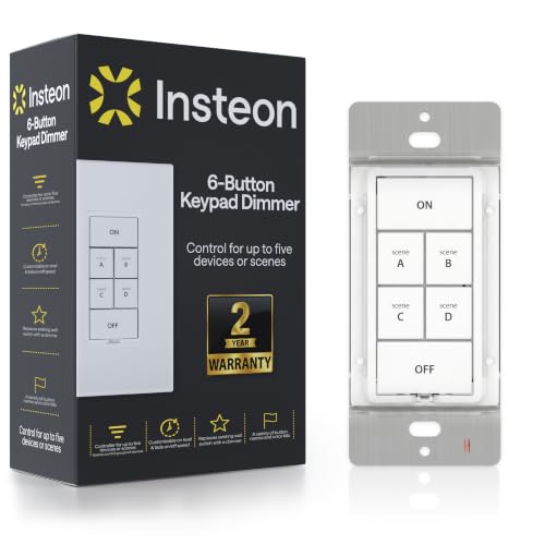 Insteon Dimmer Light Switch Smart Keypad