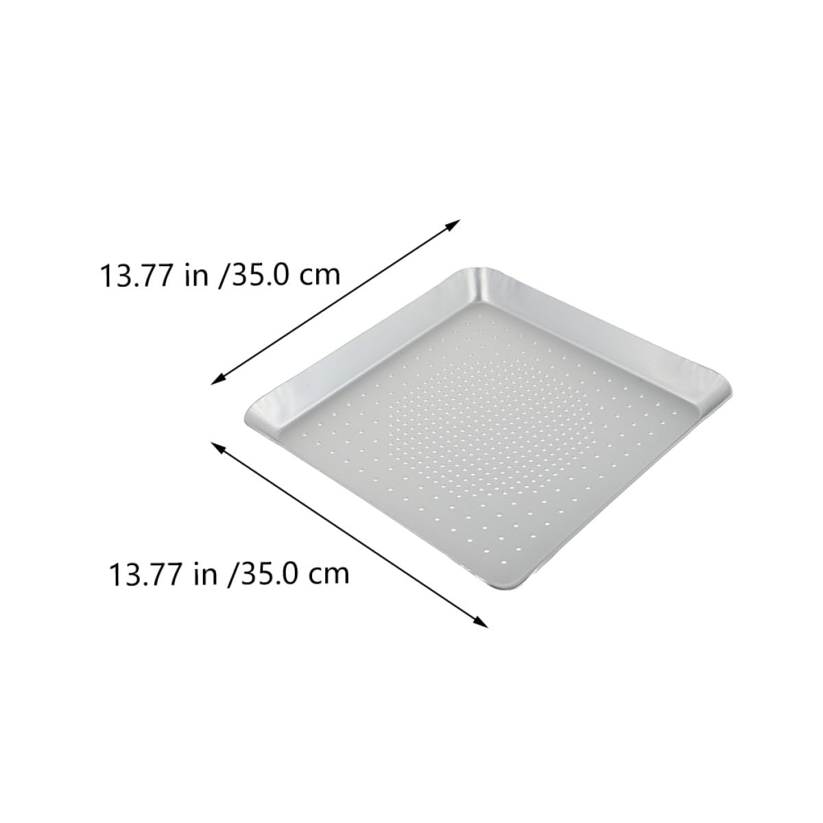 Praktische Pizzapfanne aus Aluminiumlegierung mit 3mm Löchern Chemisch Korrosionsbeständig und Leicht zu Entformen zum Backen Zuhause