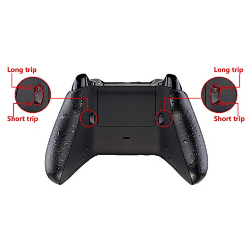 Extremerate X1GZ001 Flashshot Trigger Stop Bottom Shell Kit For Xbox One S & One X Controller, Redesigned Back Shell & Textured Black Handle Grips & Hair Trigger thumb #3