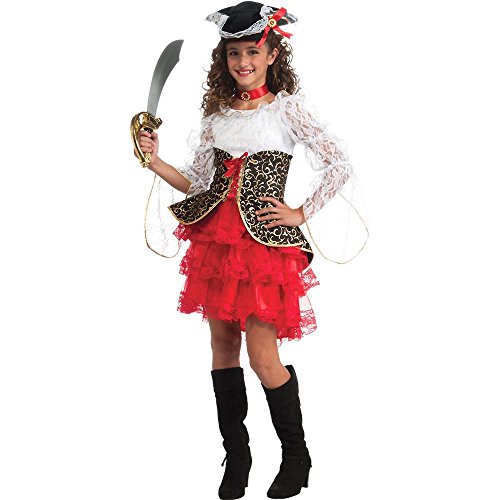 Disfraz infantil de pirata niña talla M miniatura 1
