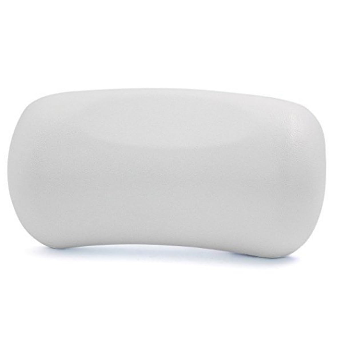 SOLUSTRE Cuscino Supporto Ergonomico Bianco in Pu per da Bagno Ventose Accessorio per, Collo e Spalle per Relax