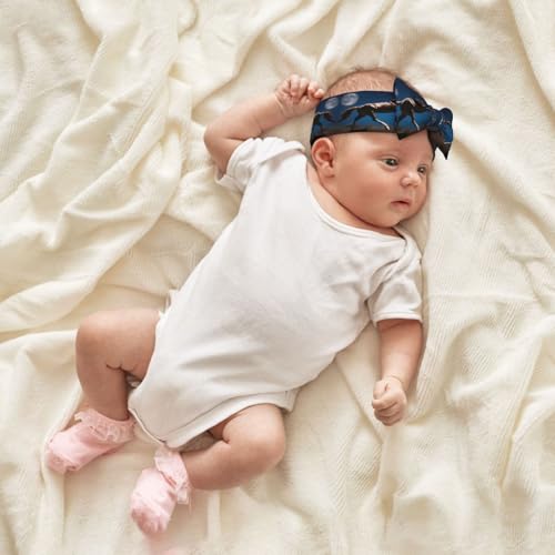 Horse Under The Moon Picture Baby Bow Headband Stretchy and Soft for Newborns, Infants, Toddlers, and Kids Girls4