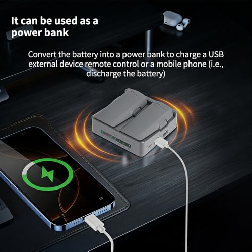 Two-Way Charging Hub for DJI NEO 2,Portable Dual Battery Charger Support PD Fast Charging for DJI NEO 2 Battery Accessories (for NEO 2) by SIynhoo - Image 6