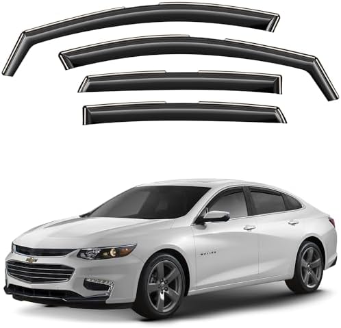 In-Channel Rain Guard Window Visors For 2019-2024 Chevrolet Malibu main image 0