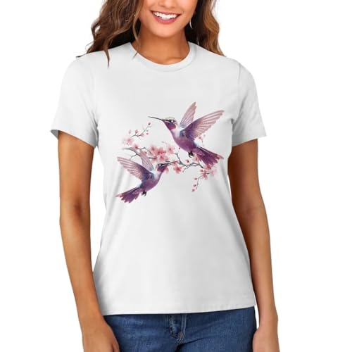 doginthehole Women Shirts Casual Summer Pullover Short Sleeve White Cotton Crew Neck T Shirt Loose Basic Tops Graphic Tees