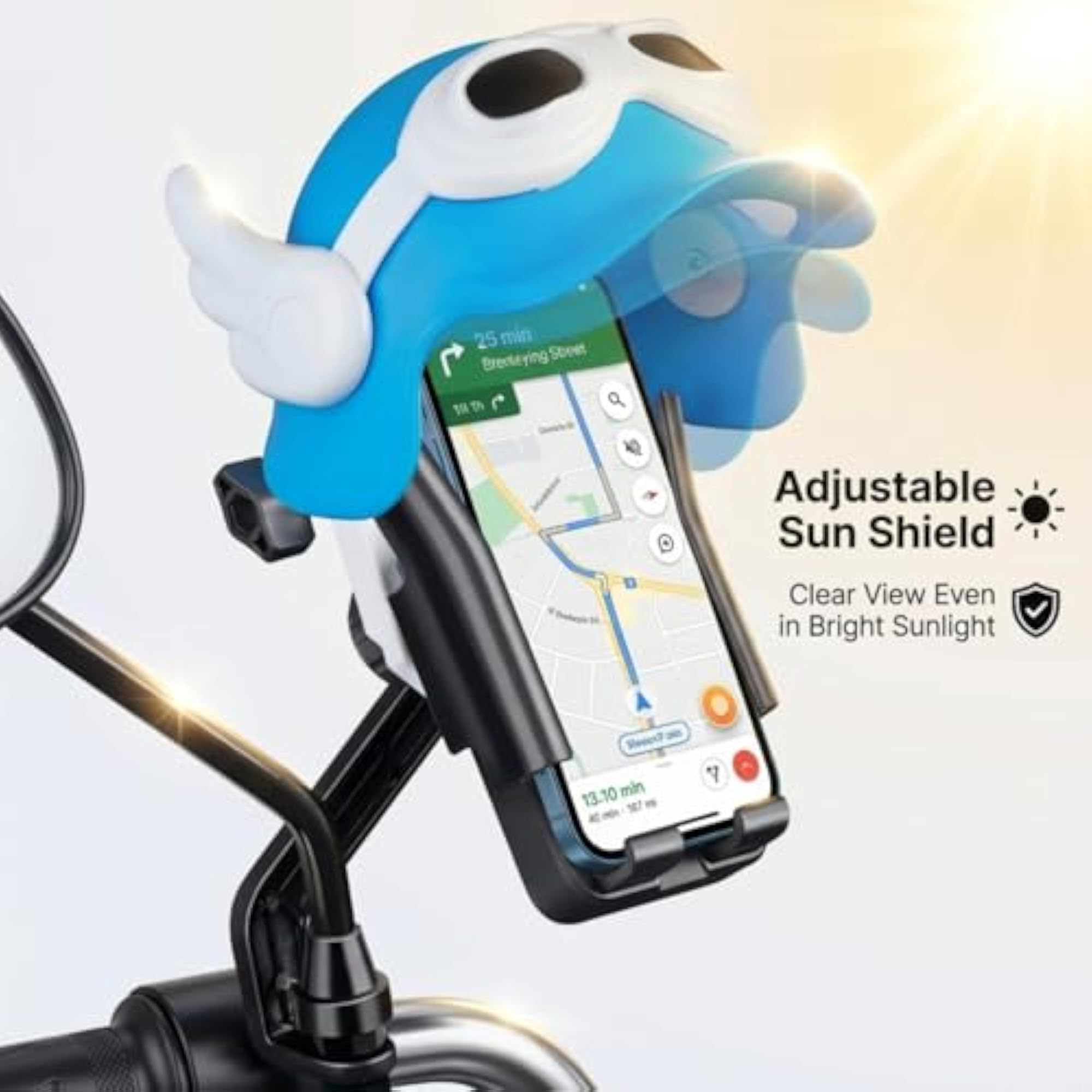 Motorbike Phone Holder Helmet Design