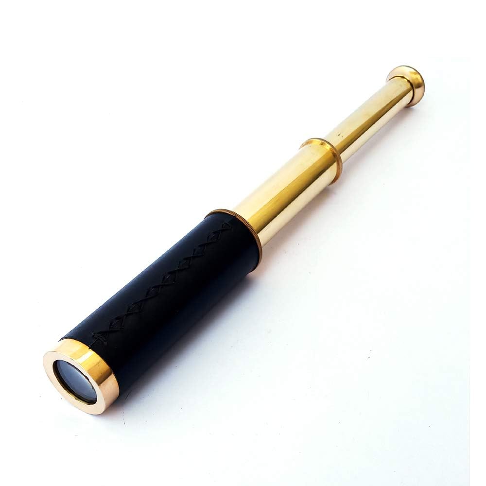 10 Inch Brass Telescope Vintage Marine Spyglass | Brass Material, Vintage Design, Marine Use, 10 Inch Size, Spyglass Style-image-40