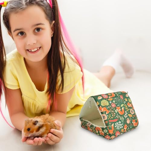Generisch Meerschweinchen Betthöhle | Meerschweinchenbett | Gemütliches Hamster Bett | Hamsterhaus, Multifunktionales Waschbares Winterschlafhaus, Hamsterzubehör