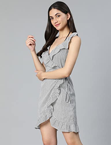 Image of oxolloxo Glowrings Yellow Wrapped Beachwear Women Dress