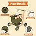 Wooden Baby Walker, Baby Push Walker, Push Walker For Babies 12-18 Months, Sit To Stand Walker For Baby, Baby Shopping Cart, Push Toy, Activity Walker, Adjustable Speed, Baby Walker Push Toy
