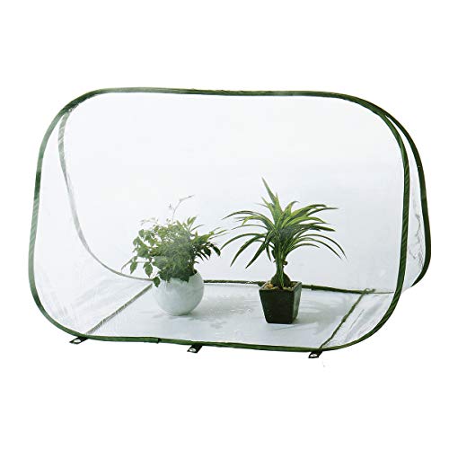 CCChaRLes Planta De Pvc Mini Grow House Invernadero Jaula Protectora Cubierta De La Planta Jardín Al Aire Libre Cover