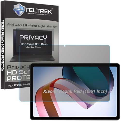 Image of Privacy Matte Anti Peep Screen Guard Compatible With Xiaomi Redmi Pad Tab (10.61 inch Inch Tablet) Anti Spy Screenguard Not a Tempered Glass Screen Protector