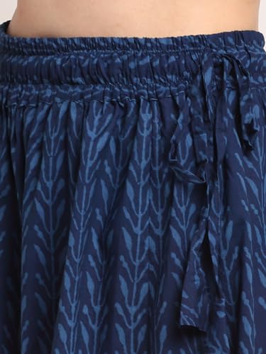 Image of TAG-7 Women Printed Flared Palazzos