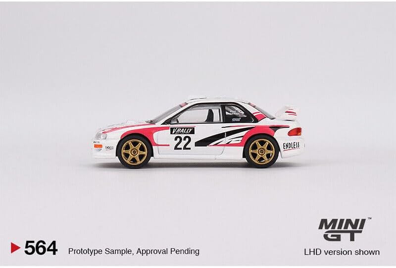 Miniatura 3 de True Scale Miniatures Modelo de coche compatible con Subaru Impreza WRC98 1999 Rally Tour de Corse #22 Edición Limitada 164 Modelo de coche fundido