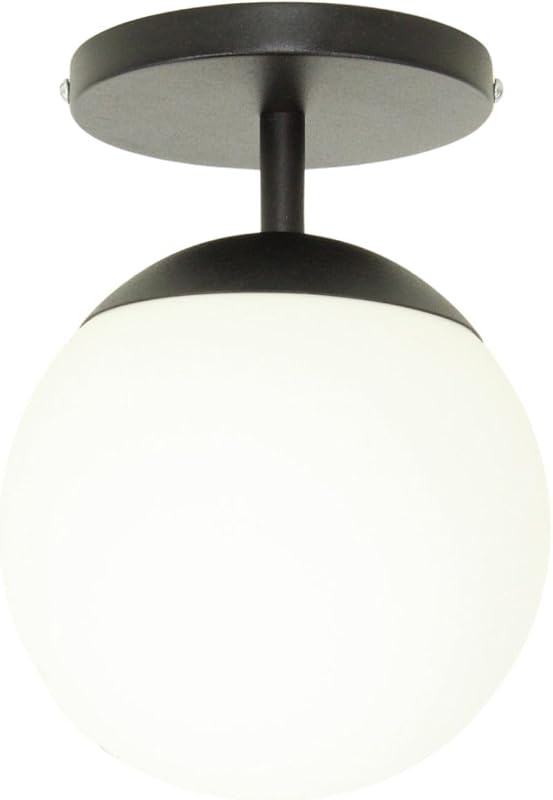 Arandela Paflon Jabuticaba em Alumínio, Globo de Vidro, E27 LED, 110/220V, para Teto/Parede, Instalação Interna