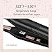 UOTEK Pencil Hair Straightener 0.3 Inch Small Flat Iron for Short Hair Digital Display Mini Ceramic Ionic Salon Hair Straightener Flat Iron for Men & Woman