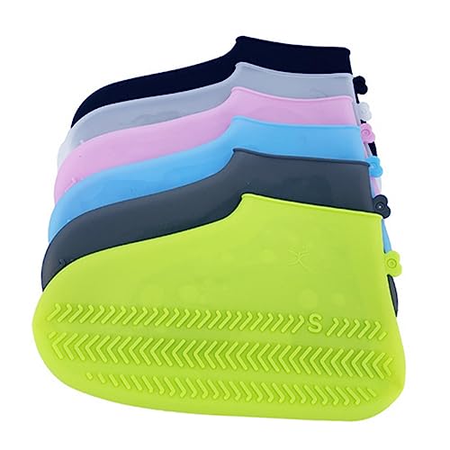 Cubiertas de botas de lluvia de silicona Hemobllo para mujeres y hombres, cubre zapatos antideslizantes para correr, acampar y jardín miniatura 4