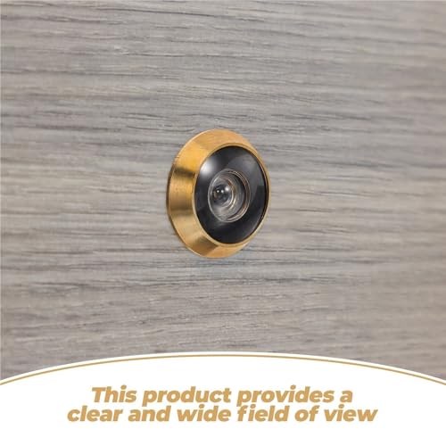 Door Viewer 2 Pcs Adjustable 200 Degree Pure Copper Door Viewer Anti Theft Peephole Cover Hd Security Mirror with Back Durable miniatura 6