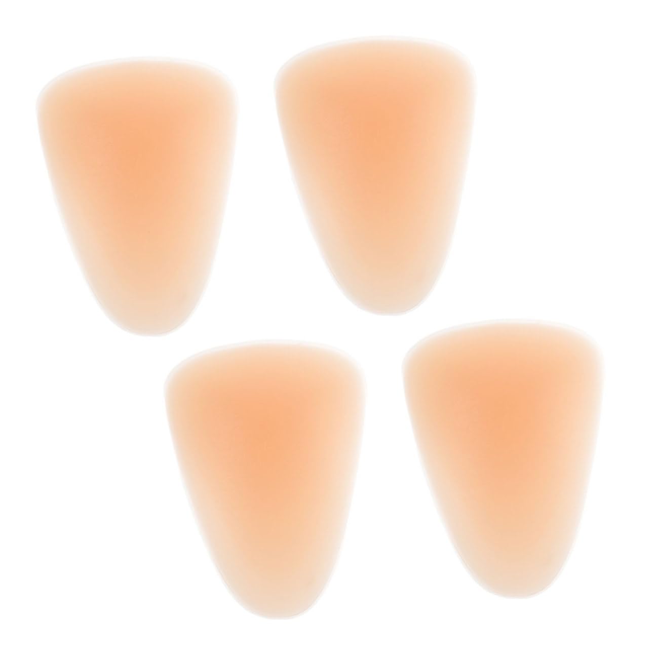 Ginocchiere in Silicone Adesive Beige M, Set 4 Pezzi, Protezione Rinforzata per Ginocchia, Ginocchiere da Pattinaggio e Skateboard Unisex, Supporto Elastico per Sport All’aperto