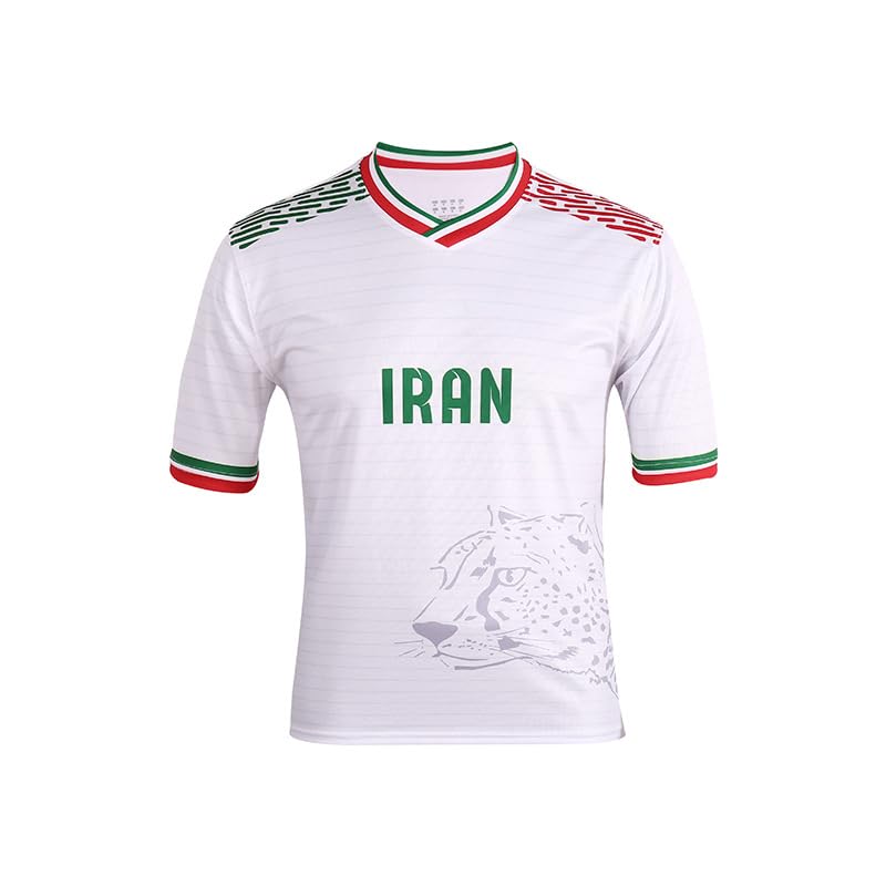 2026 Mens Soccer Jerseys for European/American/Asian/African National Team Fans Football Shirt(Iran X-Large)