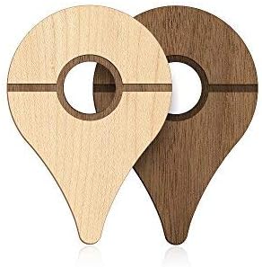POKEWARES Shield Combo Set for Go Plus - Collect Them All - Slim Genuine Wood - Peel-N-Stick (Natural Hardwood Skin and Premium Walnut Skin)