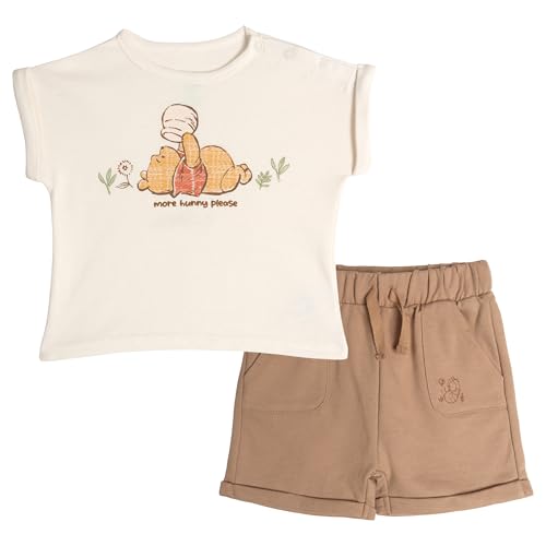 Image of Disney T-Shirt and French Terry Shorts Outfit Set Newborn to Little Kid Sizes (Newborn - 5)