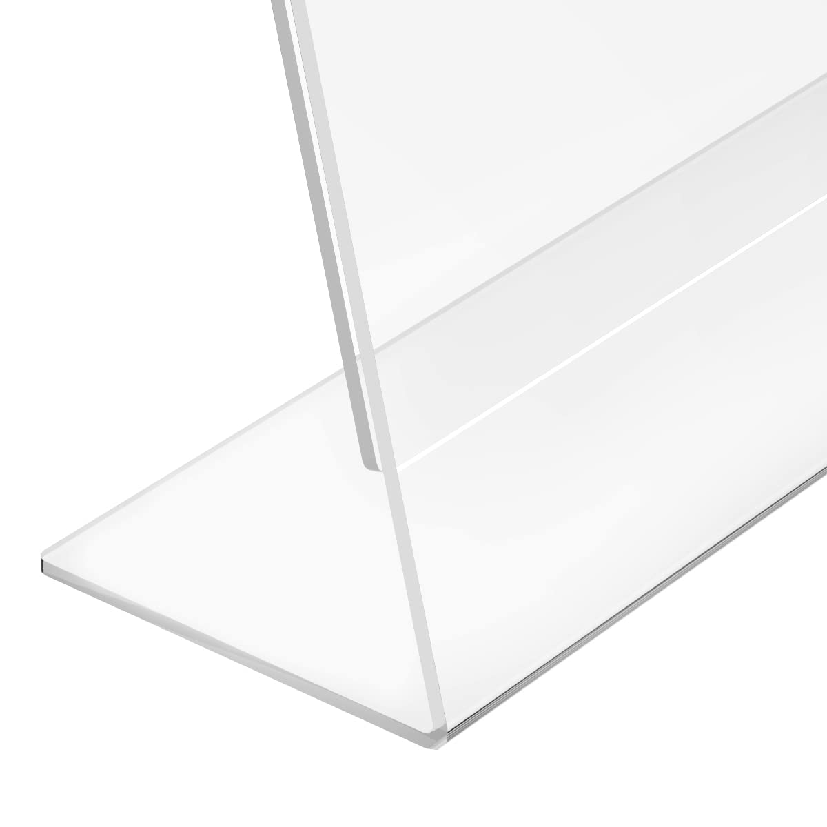 Sezanrpt Clear Acrylic Sign Holder 8.5 x 11, Slanted Back Vertical