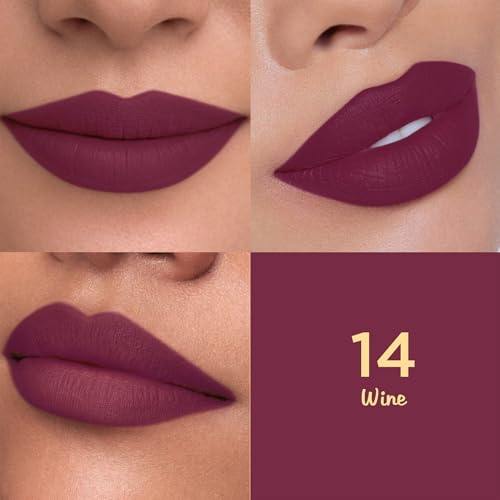 Image of Glam21 Lip Seduction Non- Transfer Crayon Lipstick up to 12 Hours Stay | Lightweight & Longlasting|Creamy Matte | Smudge Proof - 3.6gm|Wine|14