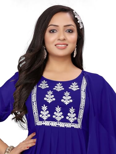 Image of Women's Georgette Fabric Kurti with Dupatta for Any Occassion | Kurti Set for Women