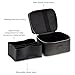 ETOILE - Vanity Case Black - Stylish Travel Makeup Bag Organizer with Dividers