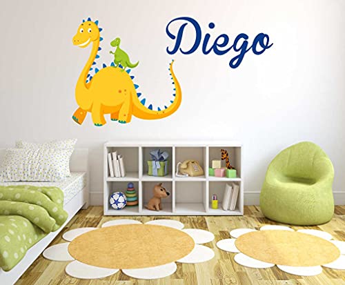 Vinilo Decorativo Dinosaurio Personalizable 20x11 in miniatura 4