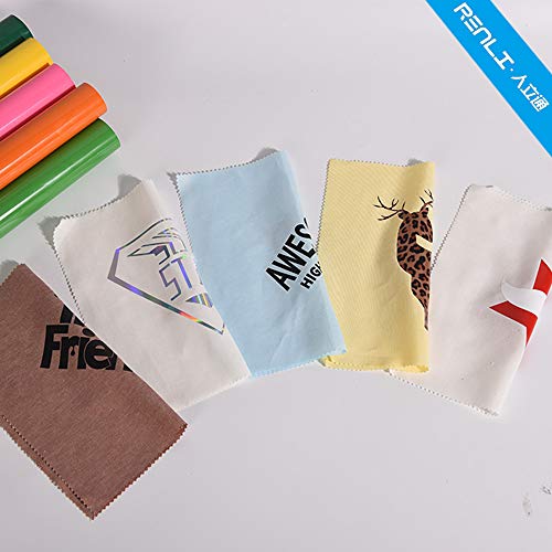 image for RENLI·TONG RENLITONG Orange HTV Iron on Vinyl 12Inch by 10ft Roll Hea