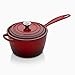 Le Creuset Evolution Cazo con mango resistente al calor, Redondo, Todas las fuentes de calor, incl. inducción, 2,5 L, Hierro fundido, Rojo(Cereza), 20 cm