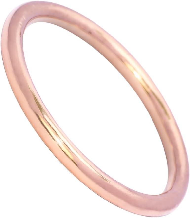 Traditional Pure Copper Handmade Round Bracelet 5.5mm Thick Gift Jewelry