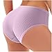 Women's Low-Rise Panties Seamless Breathable No-Show Underwear 2026 Fashion Fitness Briefs for Spring Workout(Purple,Medium)