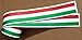 Price comparison product image ITALIAN FLAG STRIPE TAPE sticker 1220x50mm 2 LENGTHS with white border!