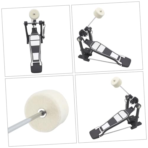 2pcs Cabezal Doble de Martillo para Pedales de Batería miniatura 6