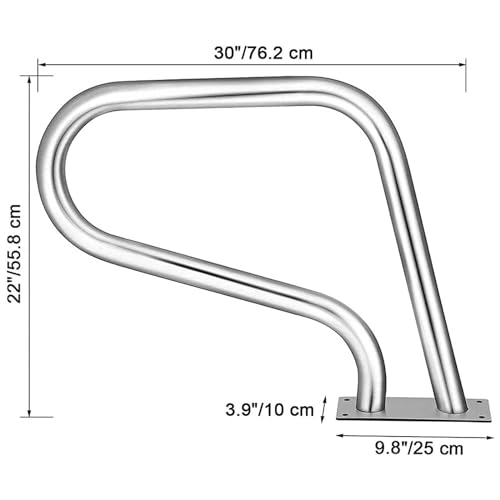 Barandal para piscina de acero inoxidable miniatura 6