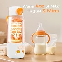 2 Mins Fast Heating, Portable Bottle Warmer for Travel, 12 Ounces On the Go — image 3