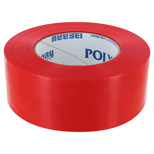 Rugged Blue Polyken 757 Red Polyethylene Film Premium Grade Multi-Purpose Tape 2in x 60yd Straight Edge | Rubber-Based Adhesive Tape with Low VOC | Polyken Tape Ideal for Carpet Bundling