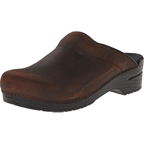 Dansko Men's Karl Antique Brown/Black Sole Mule 11.5-12 M US Cover