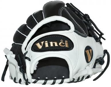 Baseball Glove Model JV21-M Black and White with Black Mesh and I-Web 11.5 inch
