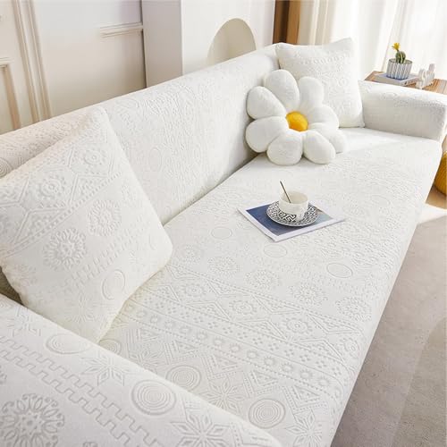 �X�g���b�`�\�t�@�J�o�[�A���j�o�[�T���\�t�@�J�o�[ 3�l�p�E4�l�p�E5�l�p�AL���^�Z�N�V���i���p�t���J�o���b�W����~�߃v���b�V���W���J�[�h�X���b�v�J�o�[�A�y�b�g�Ή��Ƌ�v���e�N�^�[ white Quadruple(93-118in)(235-300cm)