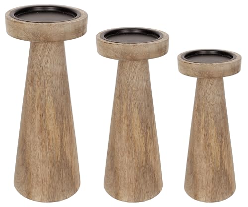 Sweet Summer Living Set of 3 Pieces Wood Pillar...