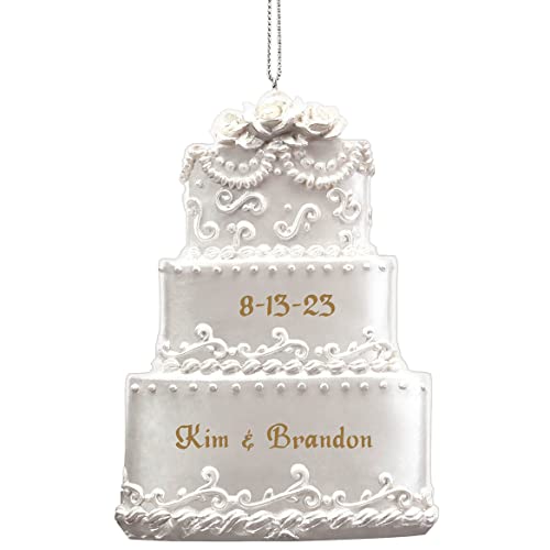 Miles Kimball Personalized Wedding Cake Ornament